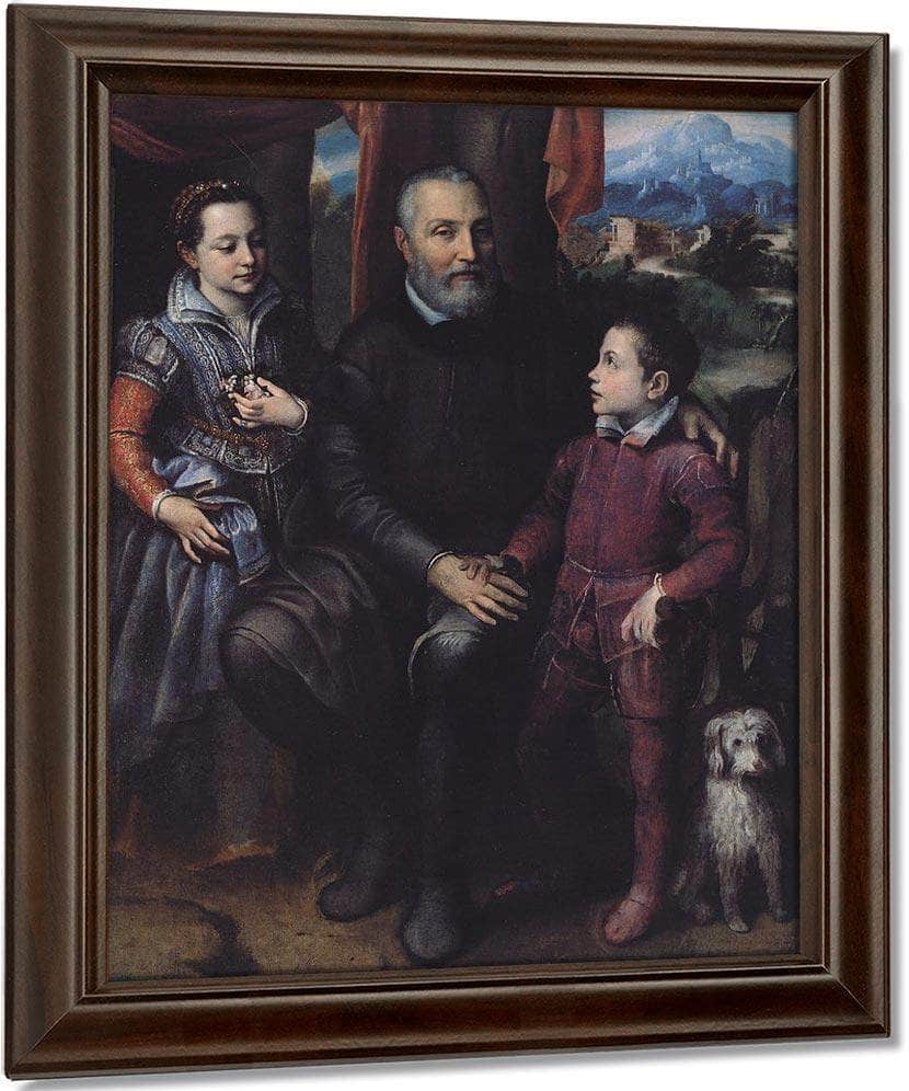 Portrait Of The Artist 1039 S Family 1558 By Sofonisba Anguissola Fine Art Print