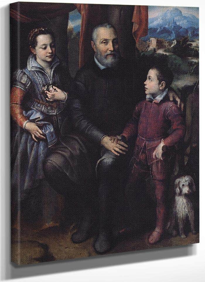 Portrait Of The Artist 1039 S Family 1558 By Sofonisba Anguissola Fine Art Print