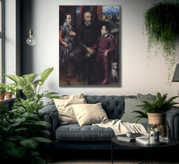 Portrait Of The Artist 1039 S Family 1558 By Sofonisba Anguissola Fine Art Print
