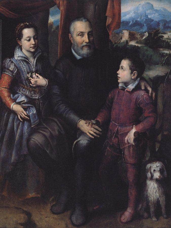 Portrait Of The Artist 1039 S Family 1558 By Sofonisba Anguissola Fine Art Print