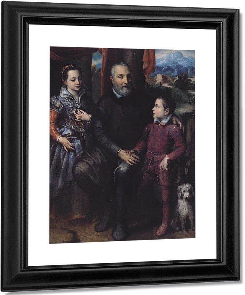 Portrait Of The Artist 1039 S Family 1558 By Sofonisba Anguissola Fine Art Print