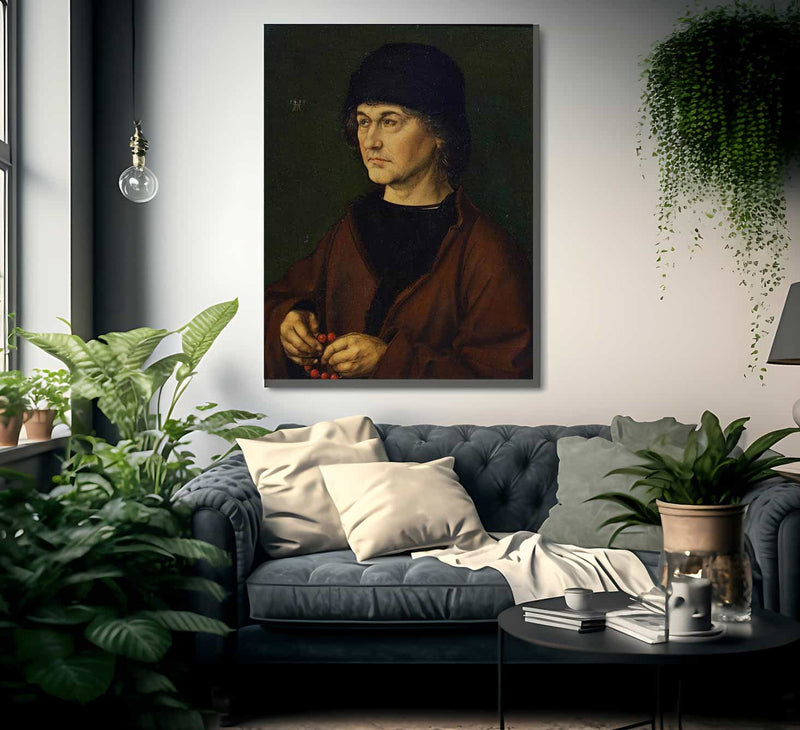 Portrait Of The Artist 1039 S Father 1490 By Albrecht Durer Fine Art Print