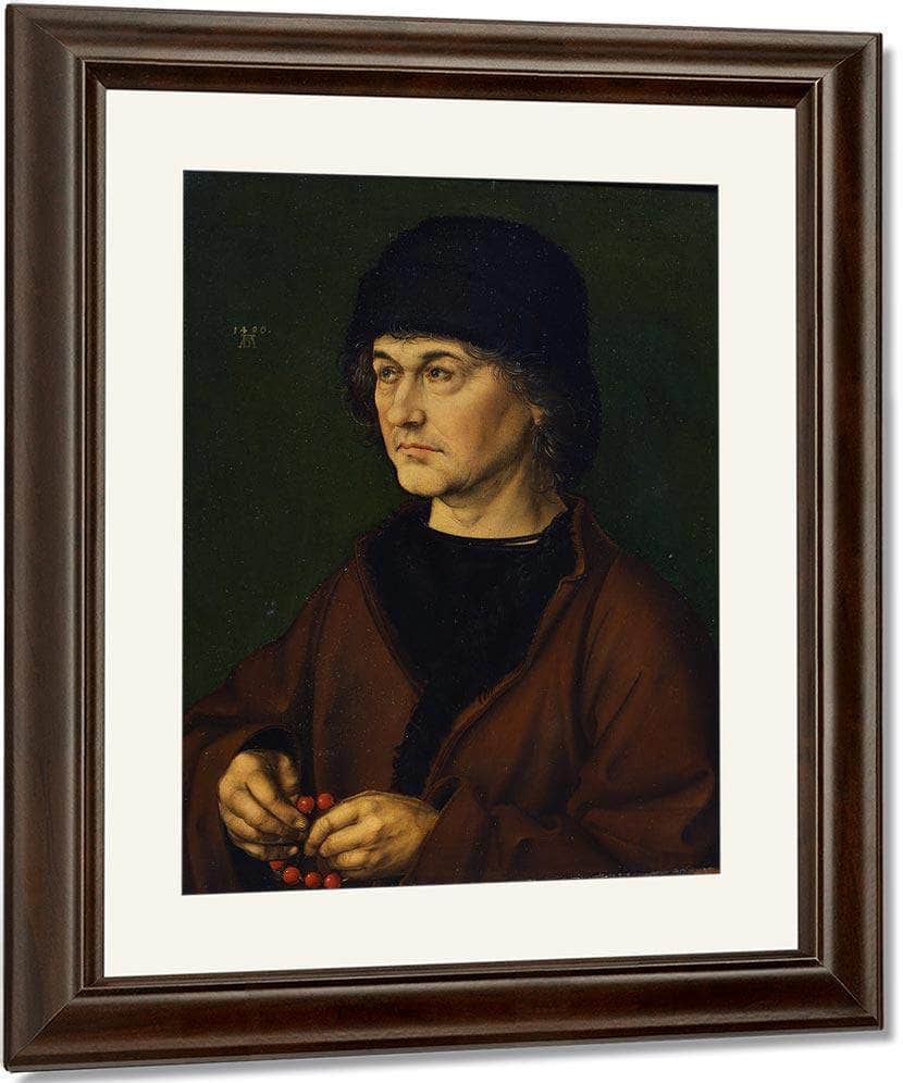 Portrait Of The Artist 1039 S Father 1490 By Albrecht Durer Fine Art Print