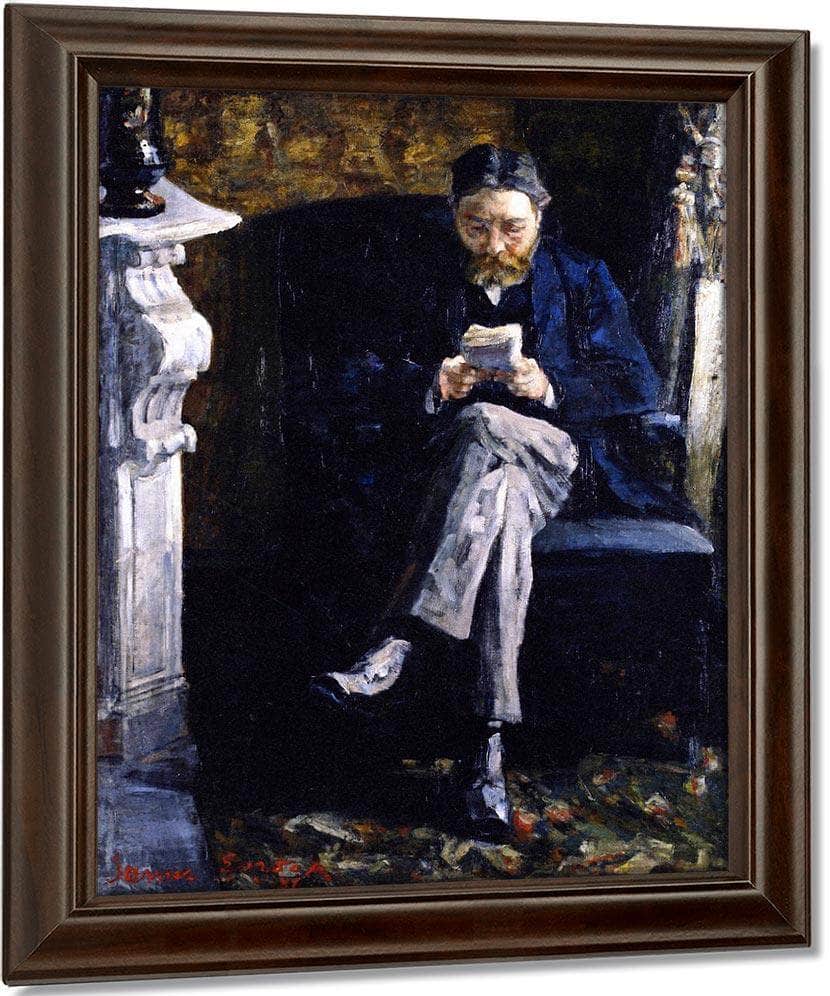Portrait Of The Artist's Father By James Ensor Fine Art Print