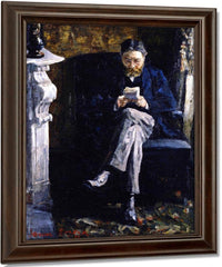 Portrait Of The Artist's Father By James Ensor Fine Art Print