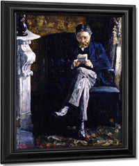 Portrait Of The Artist's Father By James Ensor Fine Art Print