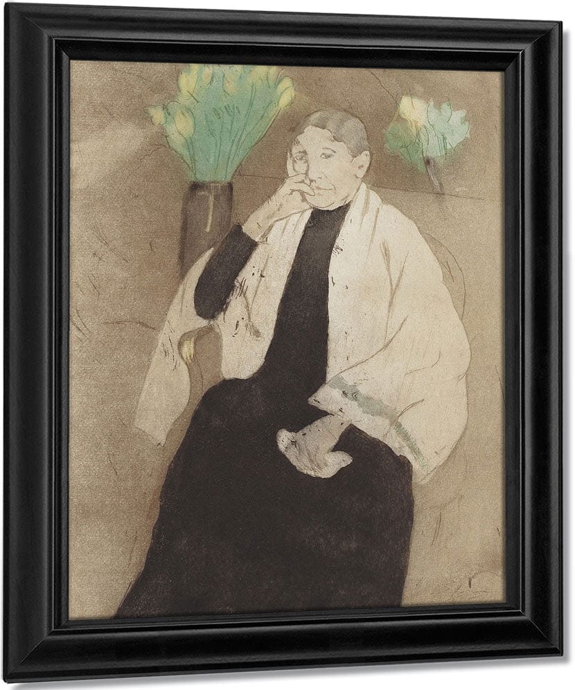 Portrait Of The Artist's Mother By Mary Cassatt Fine Art Print