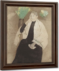 Portrait Of The Artist's Mother By Mary Cassatt Fine Art Print
