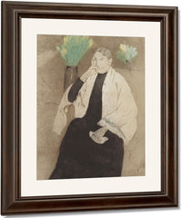 Portrait Of The Artist's Mother By Mary Cassatt Fine Art Print