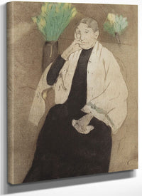 Portrait Of The Artist's Mother By Mary Cassatt Fine Art Print