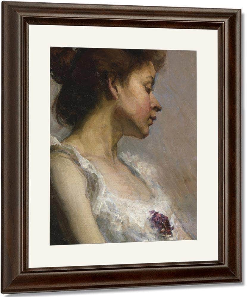 Portrait Of The Artist's Wife By Henry Ossawa Tanner Fine Art Print