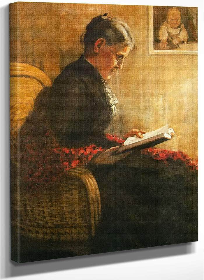 Portrait Of The Artists Mother By Franz Marc Fine Art Print