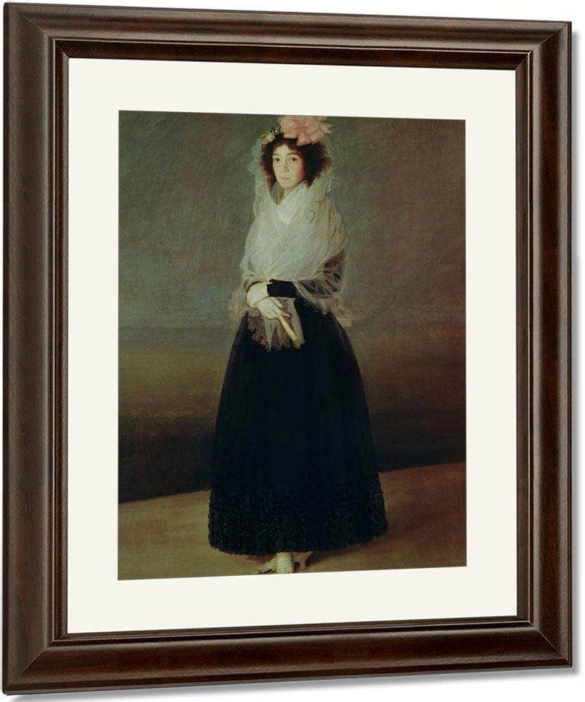 Portrait Of The Countess Of Carpio (1757 95) Marquesa De La Solana By Francisco De Goya Fine Art Print