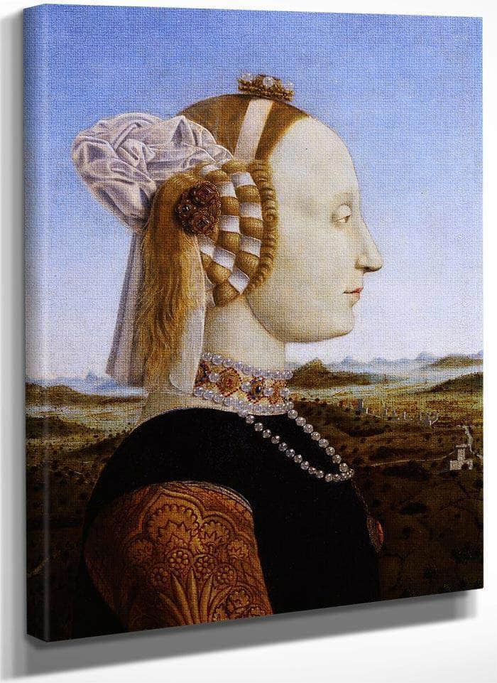 Portrait Of The Duchess Of Urbino 1466 By Piero Della Francesca Fine Art Print