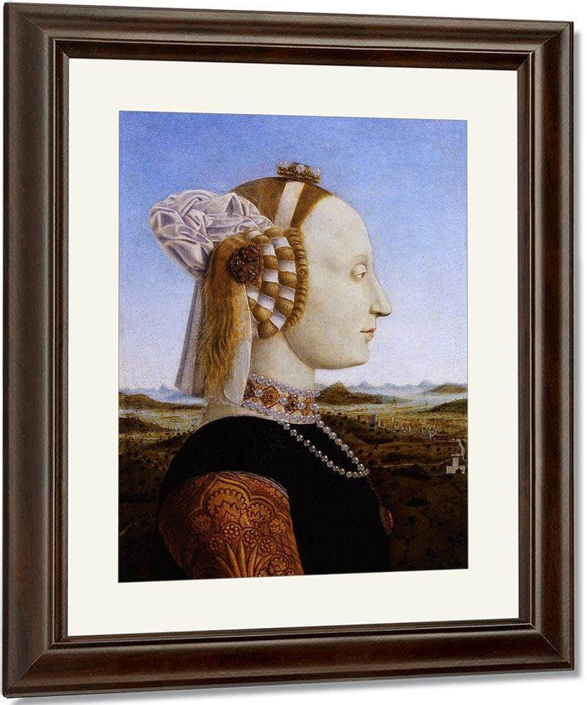 Portrait Of The Duchess Of Urbino 1466 By Piero Della Francesca Fine Art Print