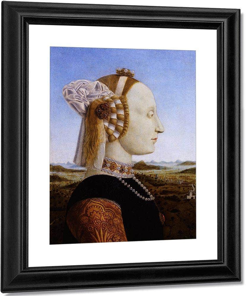 Portrait Of The Duchess Of Urbino 1466 By Piero Della Francesca Fine Art Print