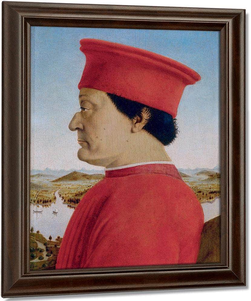 Portrait Of The Duke Of Urbino 1466 By Piero Della Francesca Fine Art Print