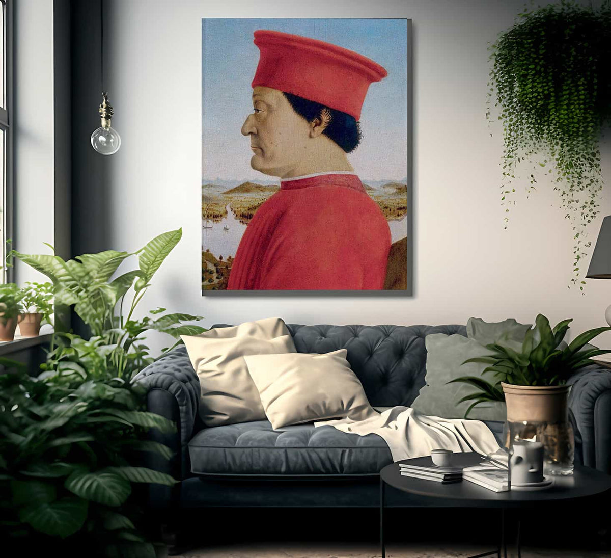 Portrait Of The Duke Of Urbino 1466 By Piero Della Francesca Fine Art Print