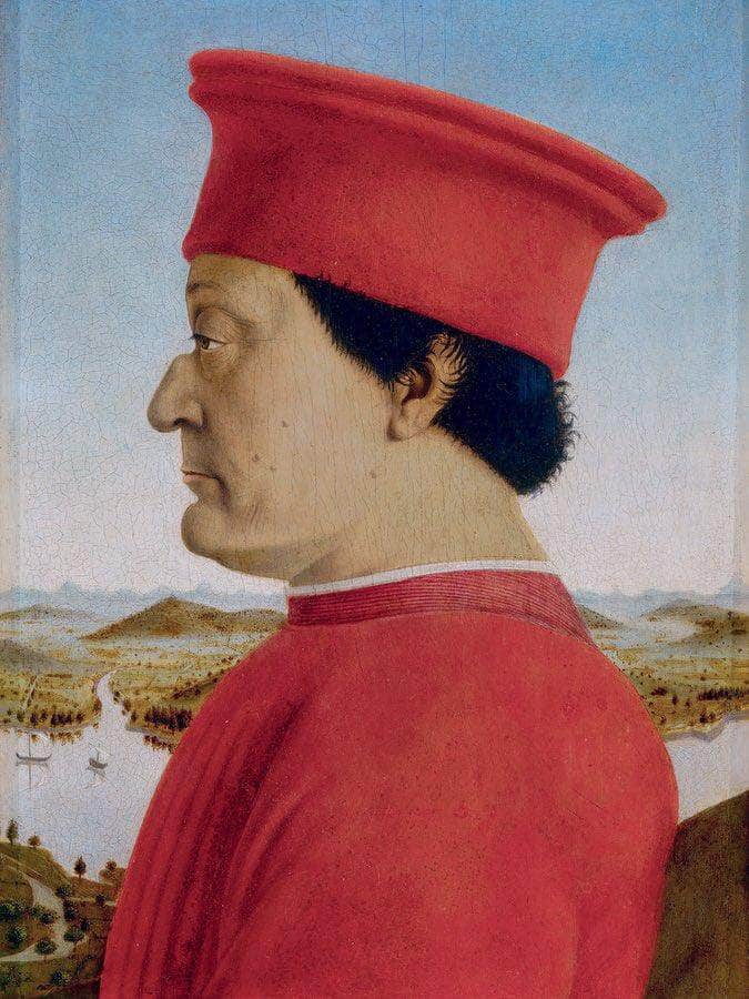 Portrait Of The Duke Of Urbino 1466 By Piero Della Francesca Fine Art Print