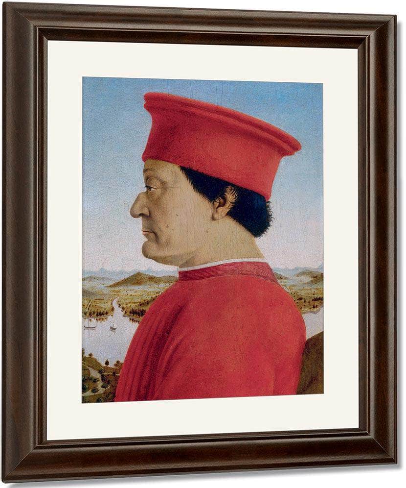 Portrait Of The Duke Of Urbino 1466 By Piero Della Francesca Fine Art Print