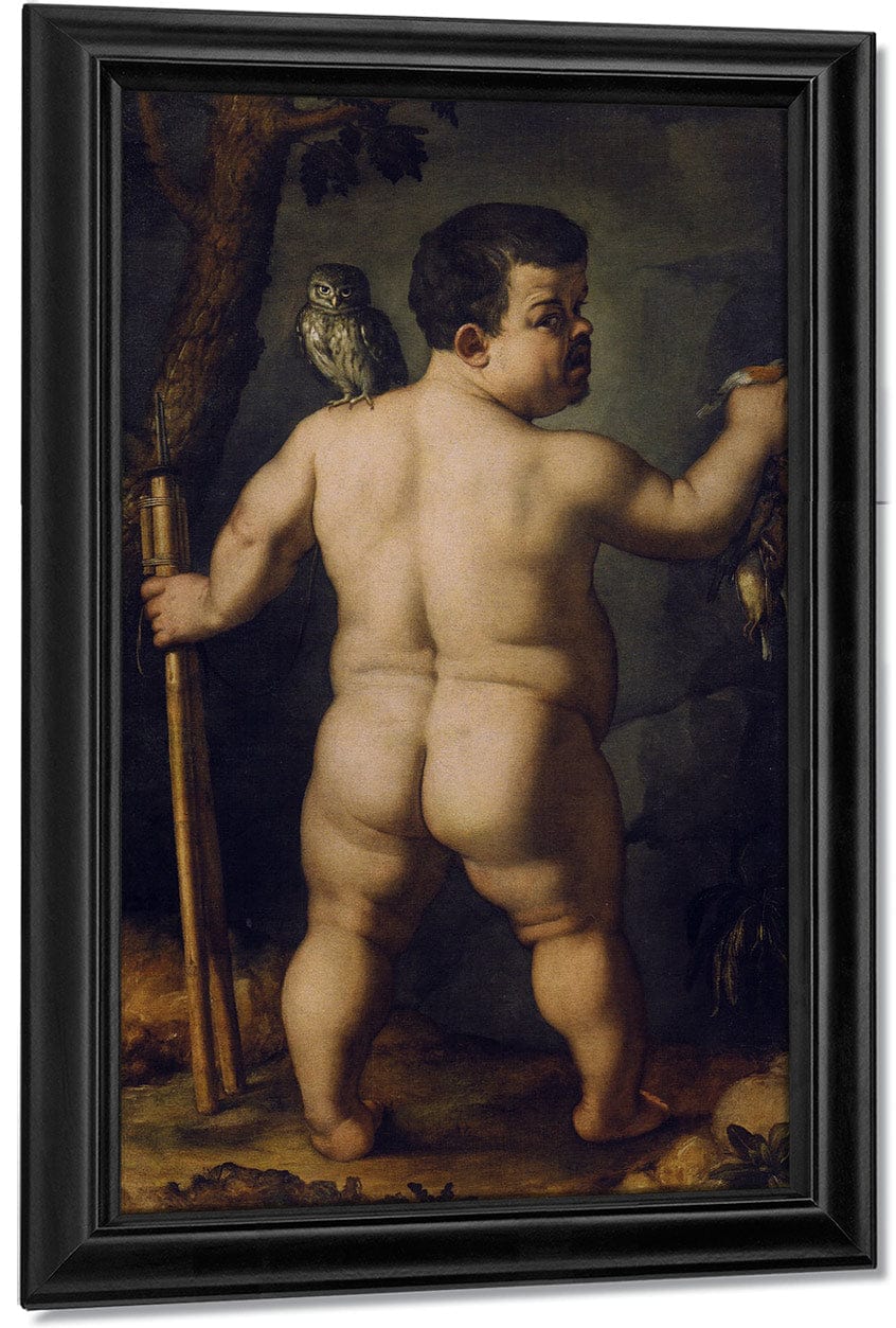Portrait Of The Dwarf Nano Morgante Back 1552 Uffizi Florence By Agnolo Bronzino Fine Art Print