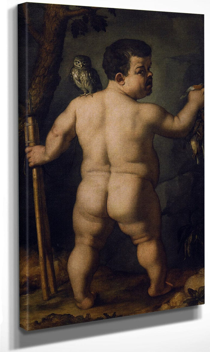 Portrait Of The Dwarf Nano Morgante Back 1552 Uffizi Florence By Agnolo Bronzino Fine Art Print