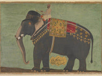 Portrait Of The Elephant 1039 Alam Guman 1640 By Bichitr Fine Art Print
