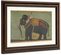 Portrait Of The Elephant 1039 Alam Guman 1640 By Bichitr Fine Art Print