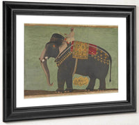 Portrait Of The Elephant 1039 Alam Guman 1640 By Bichitr Fine Art Print