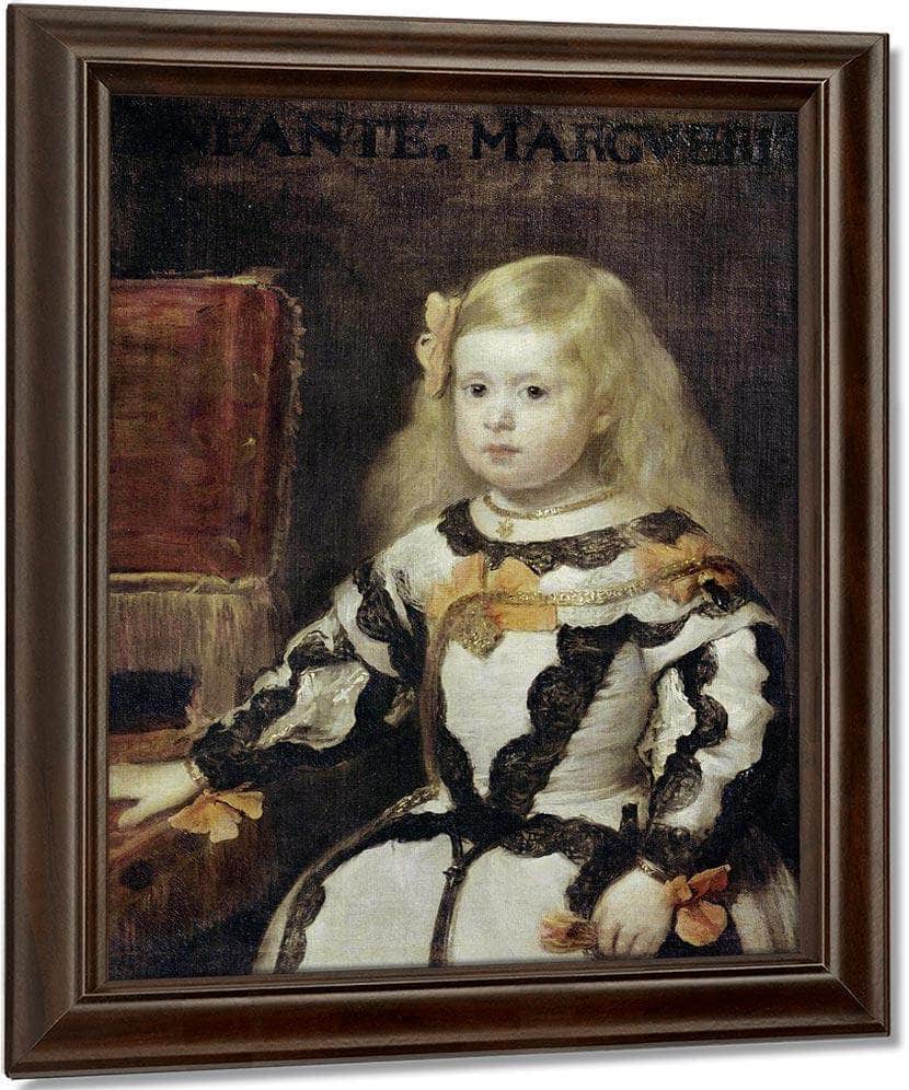 Portrait Of The Infanta Margarita By Diego Velazquez Fine Art Print