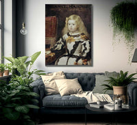Portrait Of The Infanta Margarita By Diego Velazquez Fine Art Print