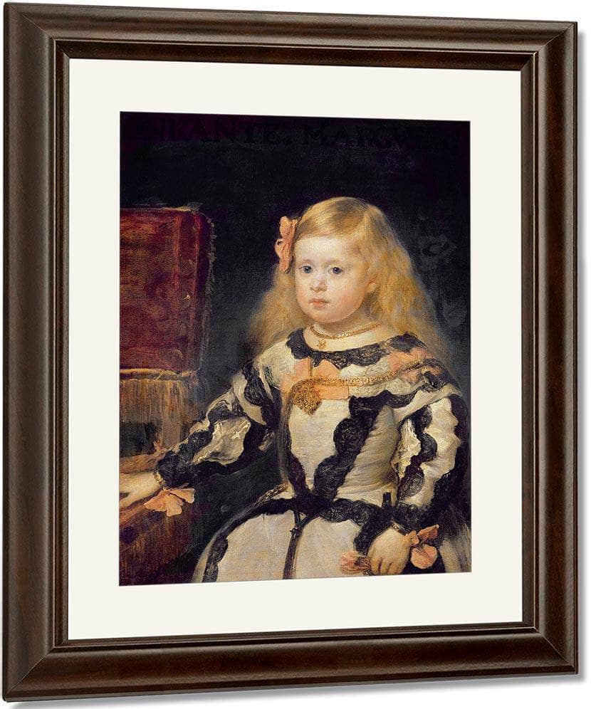 Portrait Of The Infanta Maria Marguerita (1651 73) By Diego Velazquez Fine Art Print