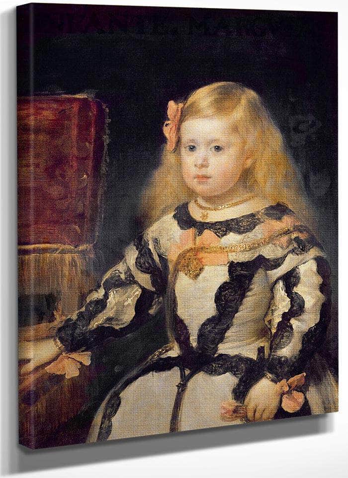 Portrait Of The Infanta Maria Marguerita (1651 73) By Diego Velazquez Fine Art Print