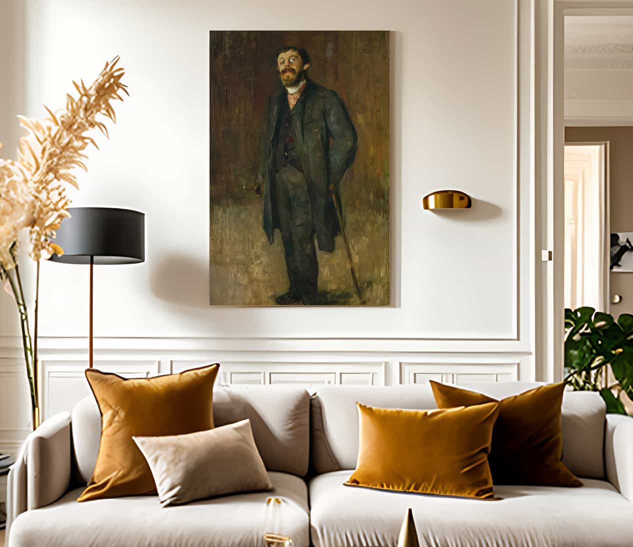 Portrait Of The Painter Jensen Hjell1885 By Edvard Munch Fine Art Print