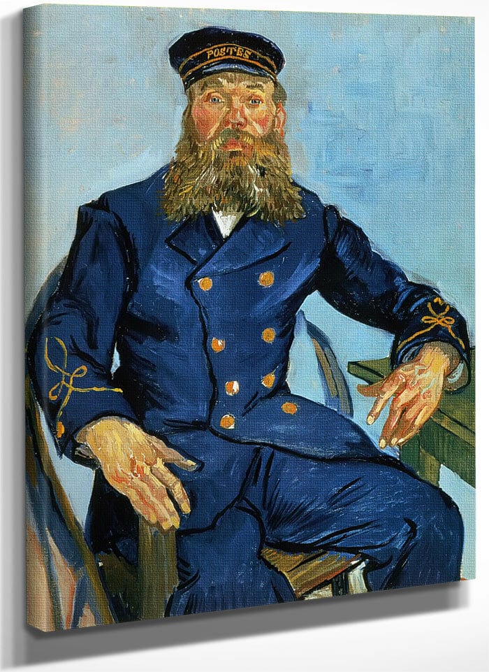 Portrait Of The Postman Joseph Roulin By Vincent Van Gogh Fine Art Print
