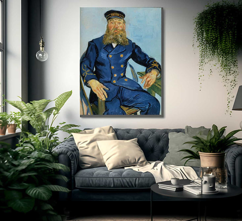 Portrait Of The Postman Joseph Roulin By Vincent Van Gogh Fine Art Print