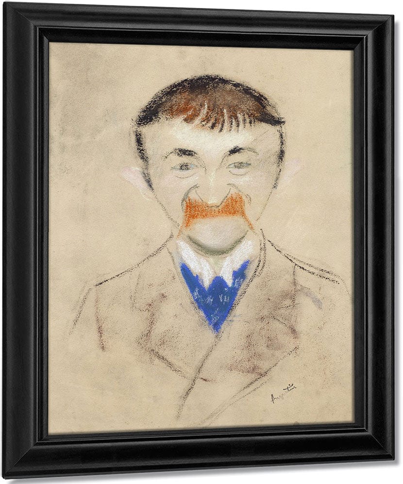 Portrait Of Theodor De Wyzewa By Louis Anquetin Fine Art Print