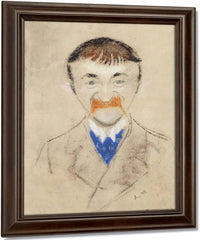 Portrait Of Theodor De Wyzewa By Louis Anquetin Fine Art Print