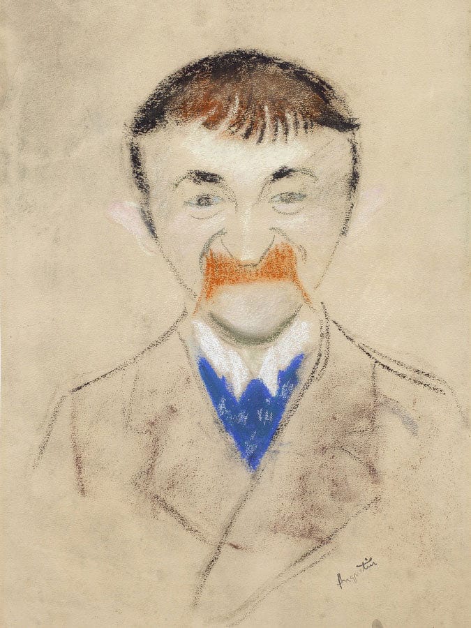 Portrait Of Theodor De Wyzewa By Louis Anquetin Fine Art Print