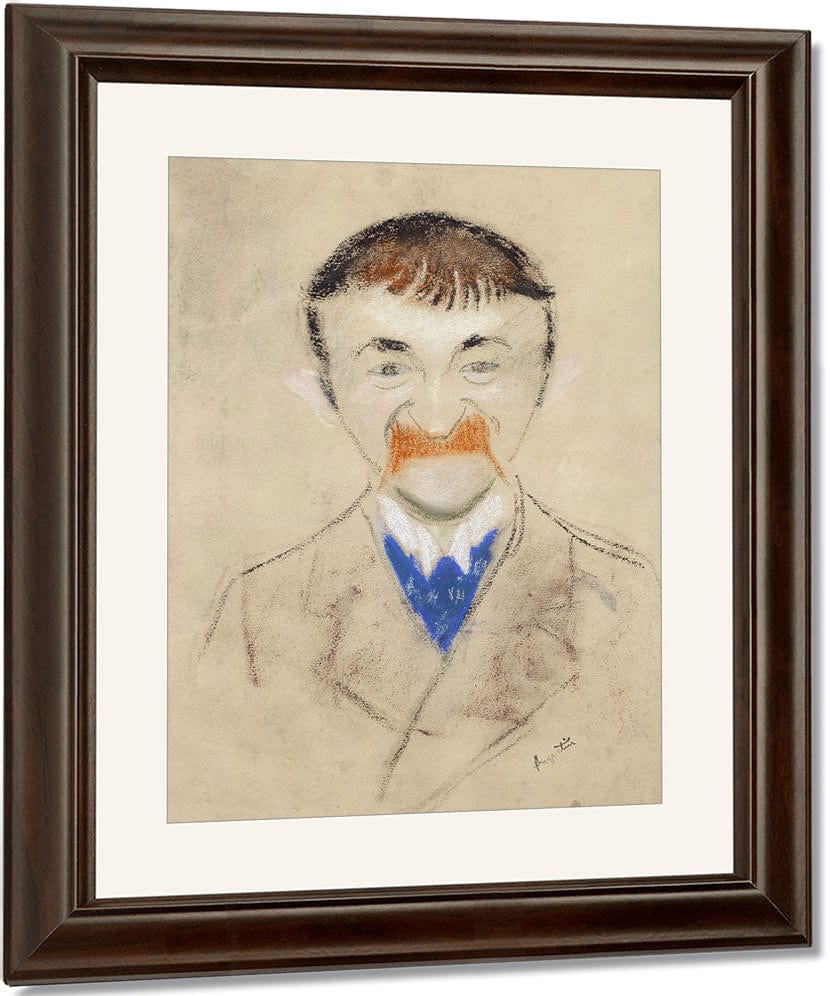 Portrait Of Theodor De Wyzewa By Louis Anquetin Fine Art Print