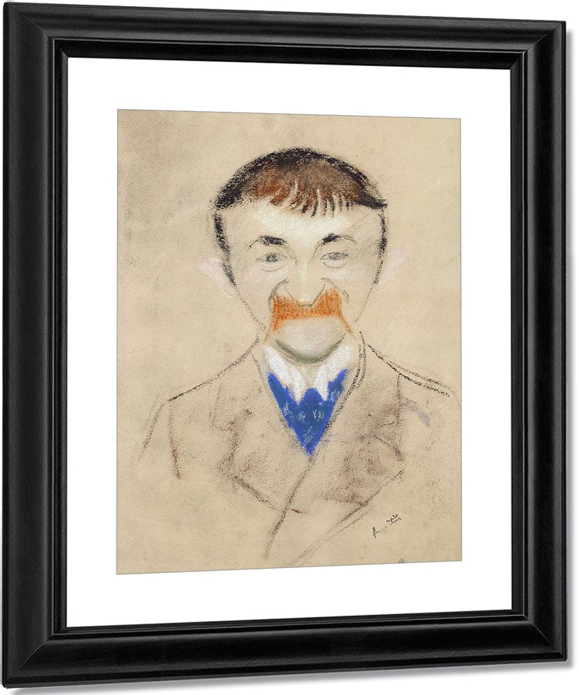 Portrait Of Theodor De Wyzewa By Louis Anquetin Fine Art Print