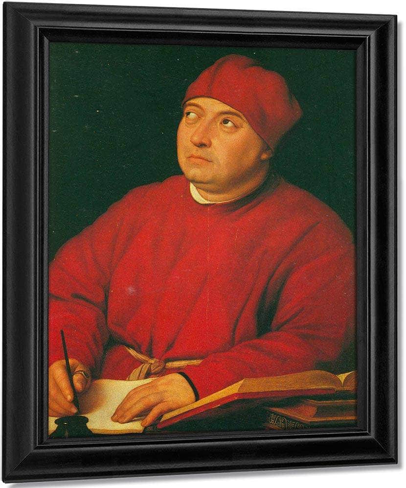 Portrait Of Tommaso Inghirami By Raphael Fine Art Print