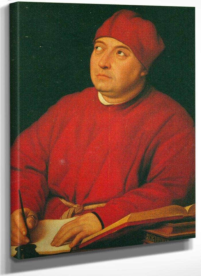 Portrait Of Tommaso Inghirami By Raphael Fine Art Print