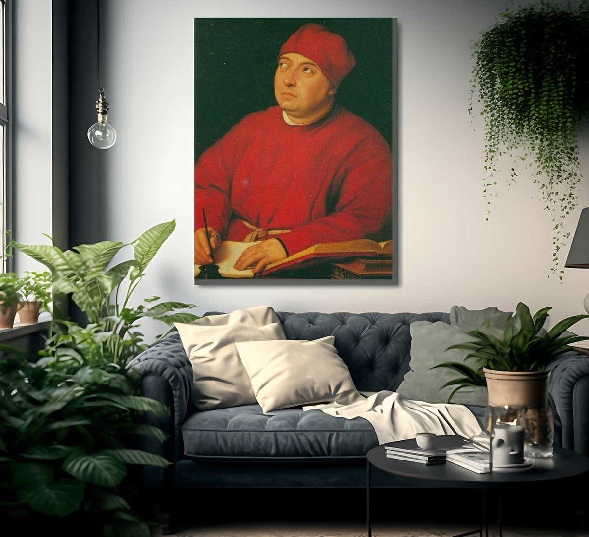 Portrait Of Tommaso Inghirami By Raphael Fine Art Print