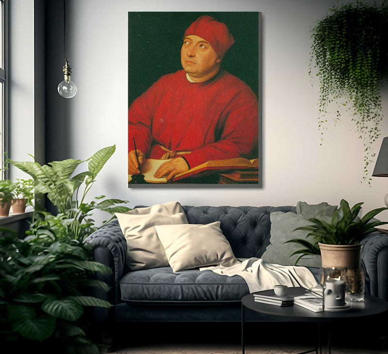 Portrait Of Tommaso Inghirami By Raphael Fine Art Print