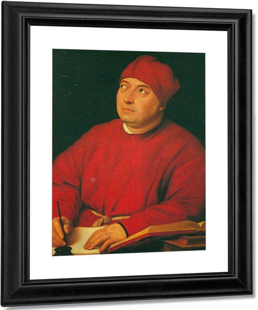 Portrait Of Tommaso Inghirami By Raphael Fine Art Print