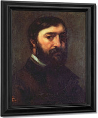 Portrait Of Urbain Cuenot (B.1820) By Jean Desire Gustave Courbet Fine Art Print