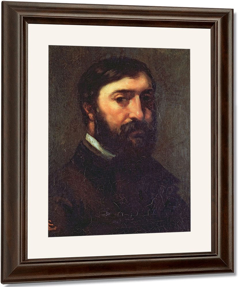 Portrait Of Urbain Cuenot (B.1820) By Jean Desire Gustave Courbet Fine Art Print