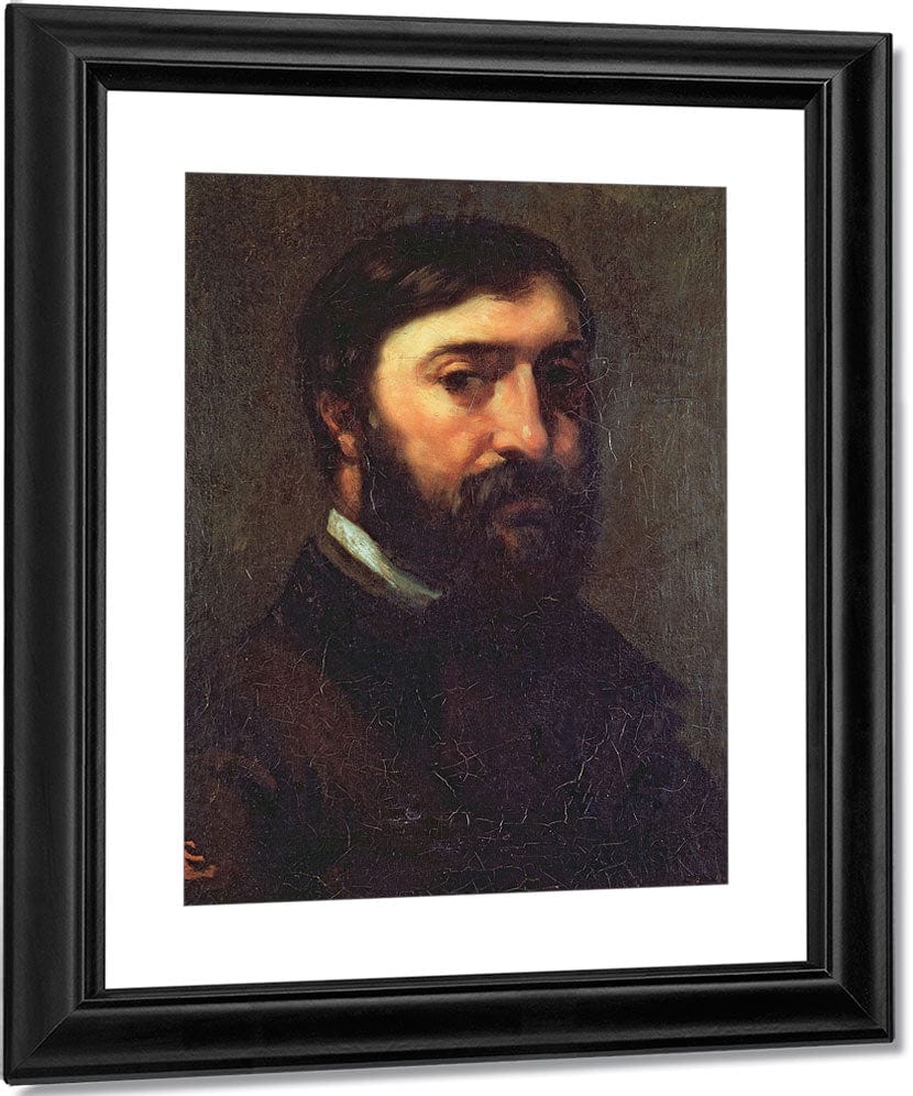 Portrait Of Urbain Cuenot (B.1820) By Jean Desire Gustave Courbet Fine Art Print