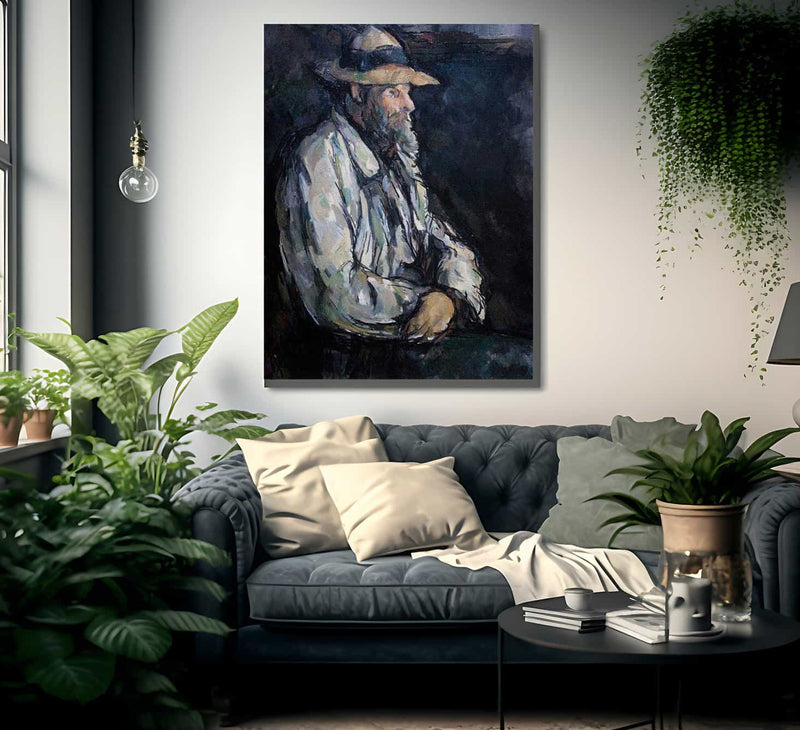 Portrait Of Vallier By Cezanne Paul Fine Art Print